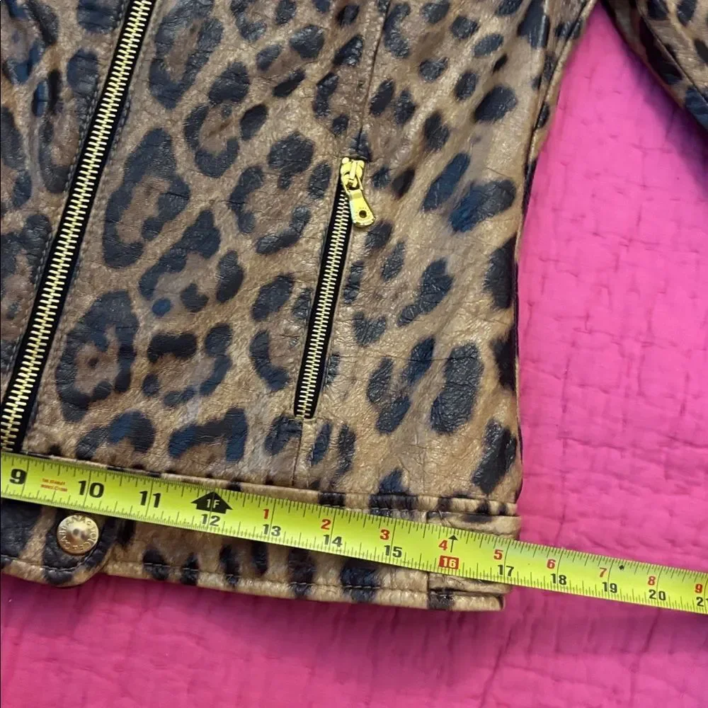Dolce & Gabbana leopard genuine leather jacket, S - Picture 14 of 16